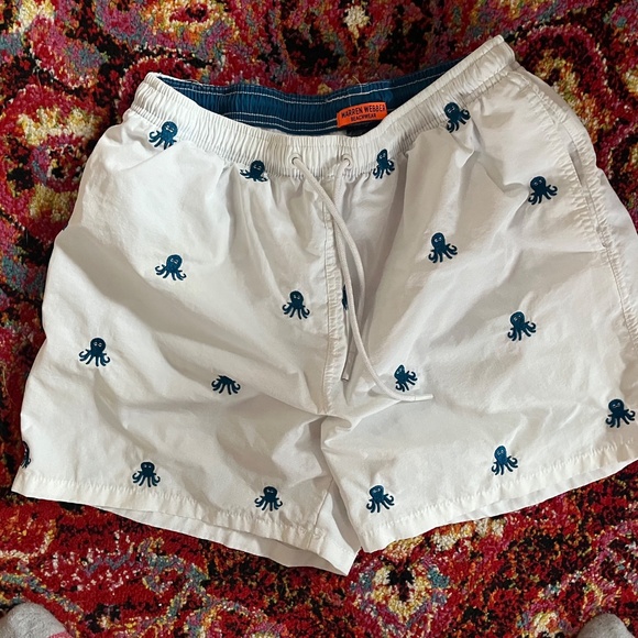 Warren Webber Men’s Octopus Print Swim Shorts - Picture 2 of 2